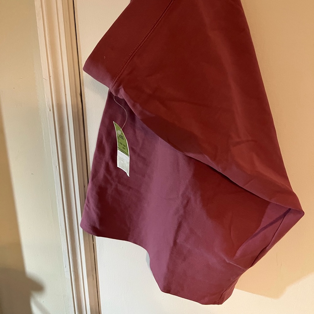 Knew length shirt.